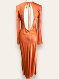 Poetry Jules Sateen orange dress 12