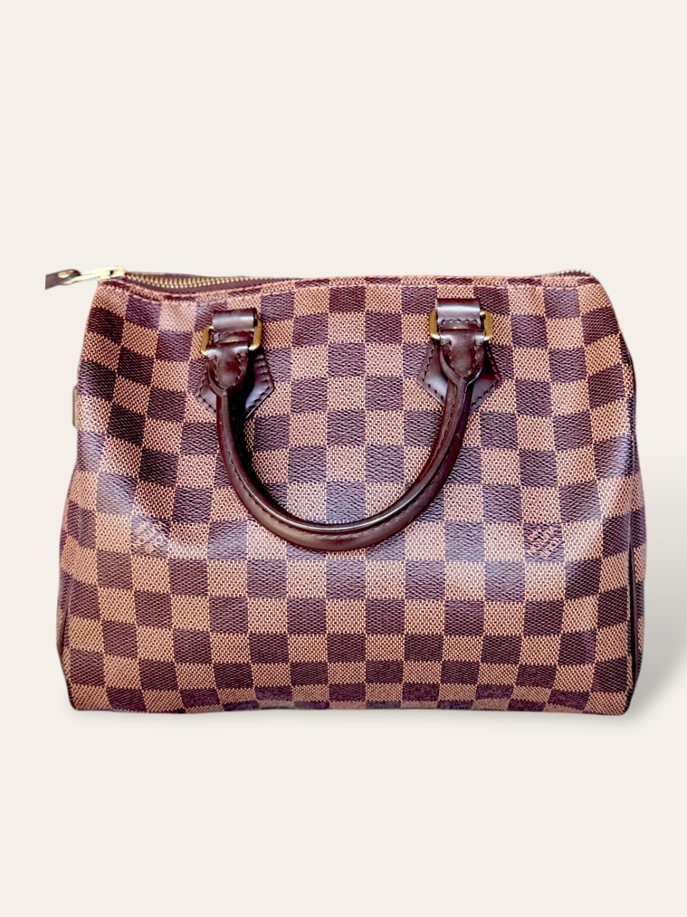 Louis Vuitton Damier Ebene Speedy Bandouliere 25 $980