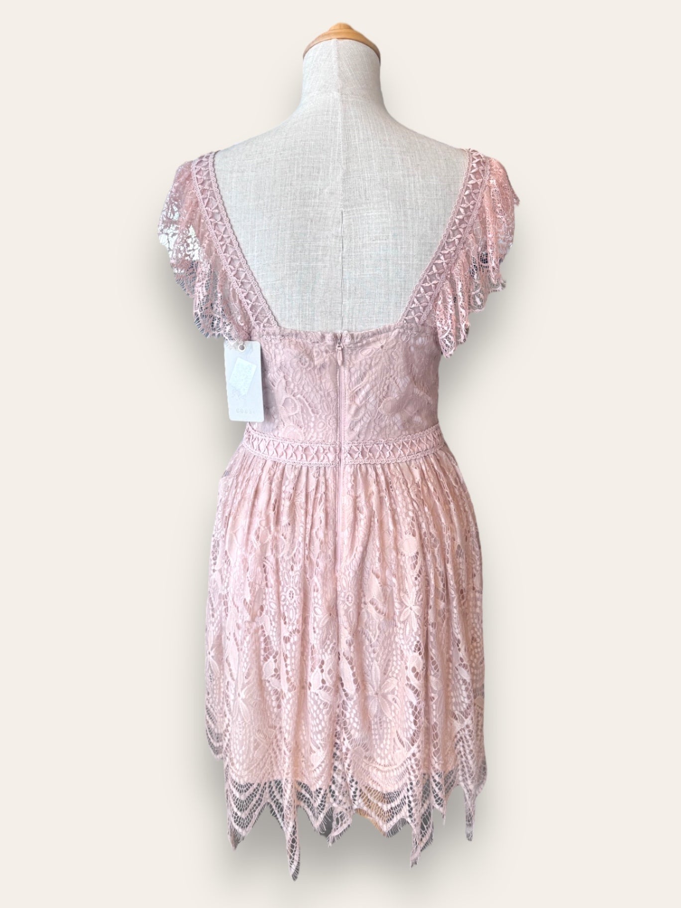 COAST Nude lace Dress L RRP R2,500 (new with tag)