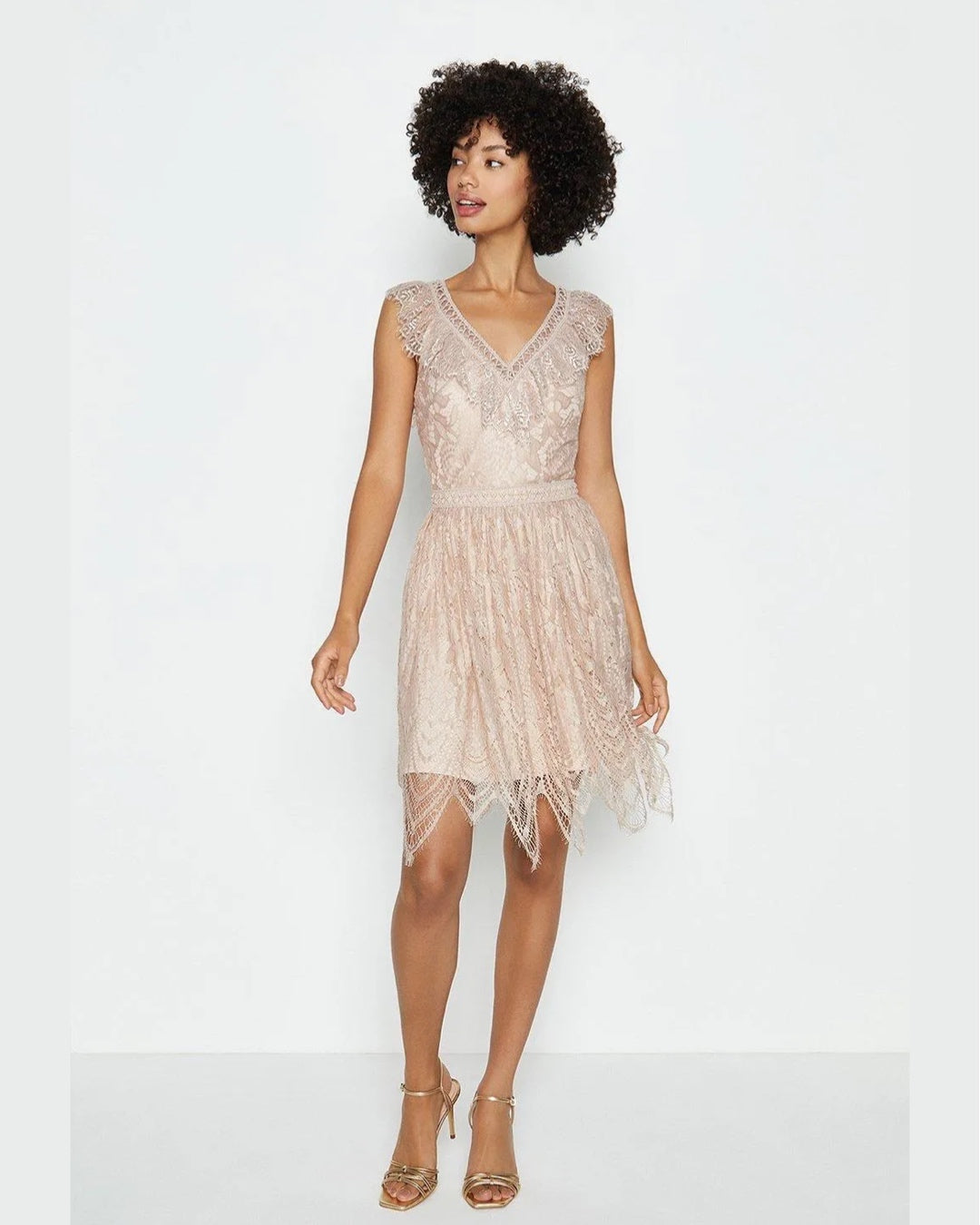 COAST Nude lace Dress L RRP R2,500 (new with tag)