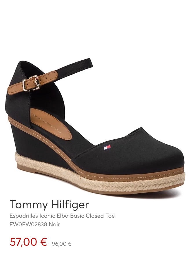 Tommy Hilfiger Black wedges 3 RRP €96