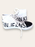 Calvin Klein Sneakers Vulcanized Mid Sneaker Logo YM0YM00276 White 6.5 RRP 2,499