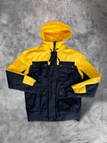 Tommy Hilfiger Yellow and navy Windbreaker Jacket Medium