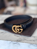 Gucci Marmont thin Black Belt RRP R8,000