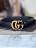 Gucci Marmont thin Black Belt RRP R8,000