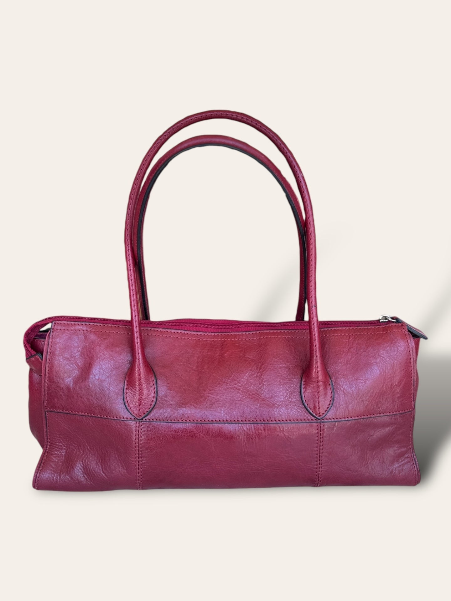 Pelle Red leather Handbag