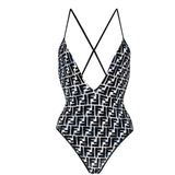 FENDI Black and white Swimsuit M/L RRP R7000