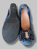 Julz navy embellished pumps 5