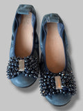 Julz navy embellished pumps 5