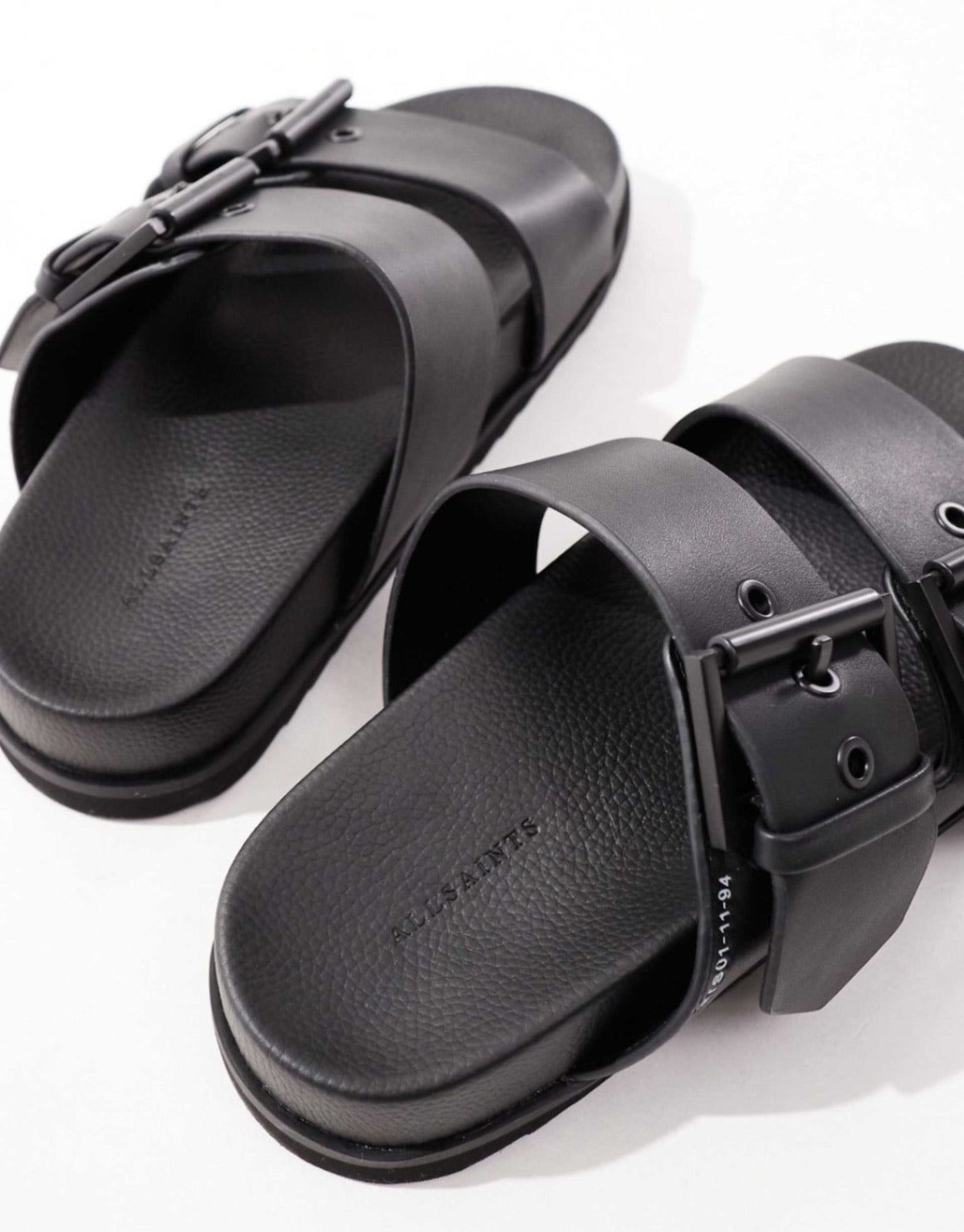 All Saints Black Sian Sandal 7 NEW