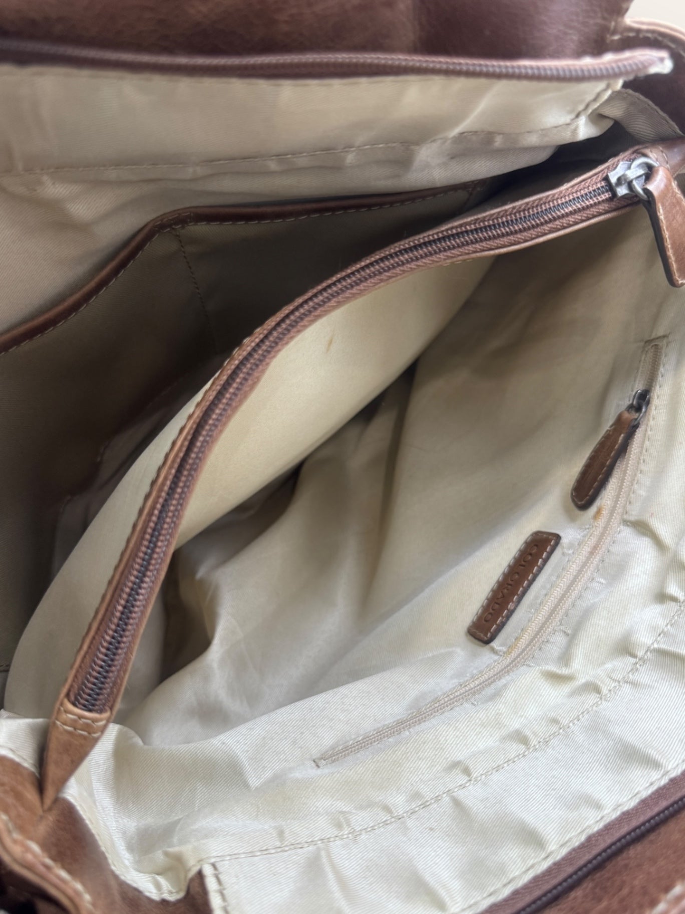 Colorado brown leather handbag (excellent condition)