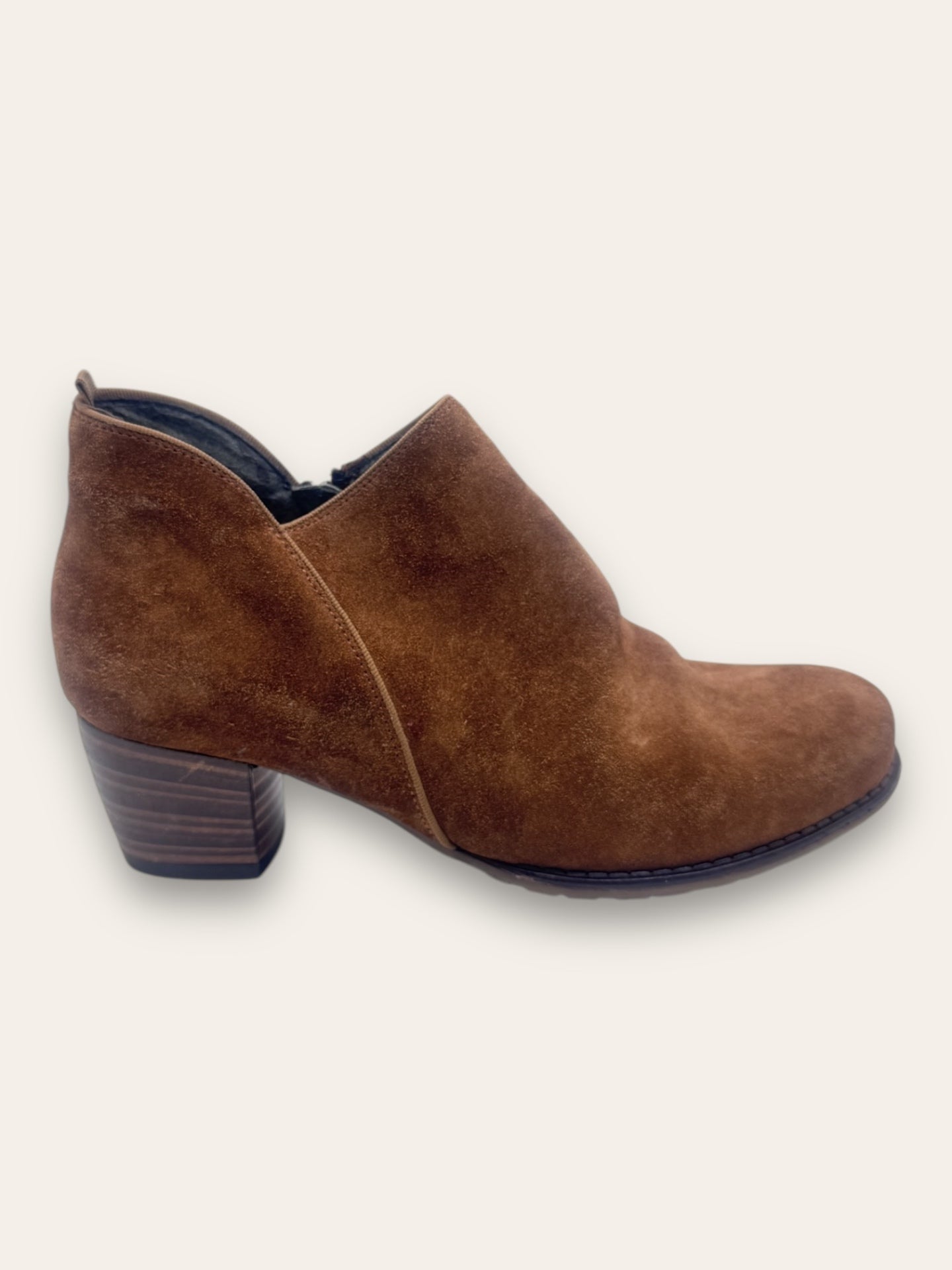 Luftpolster tan brown ankle Boots 5.5