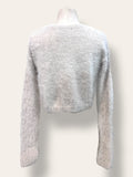 Abercrombie & Fitch off white fluffy knit M/L