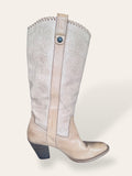 Bronx tan leather cowboy boots 7