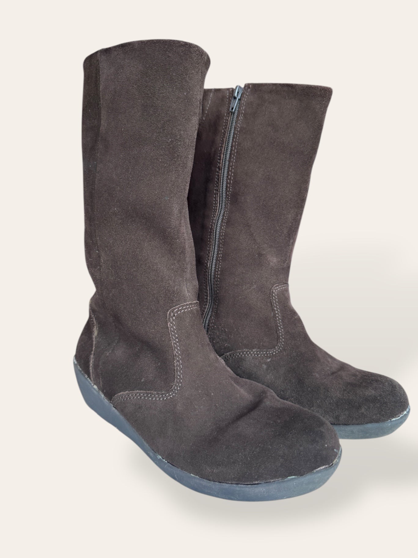 Camper Chocolate Brown suede boots 7