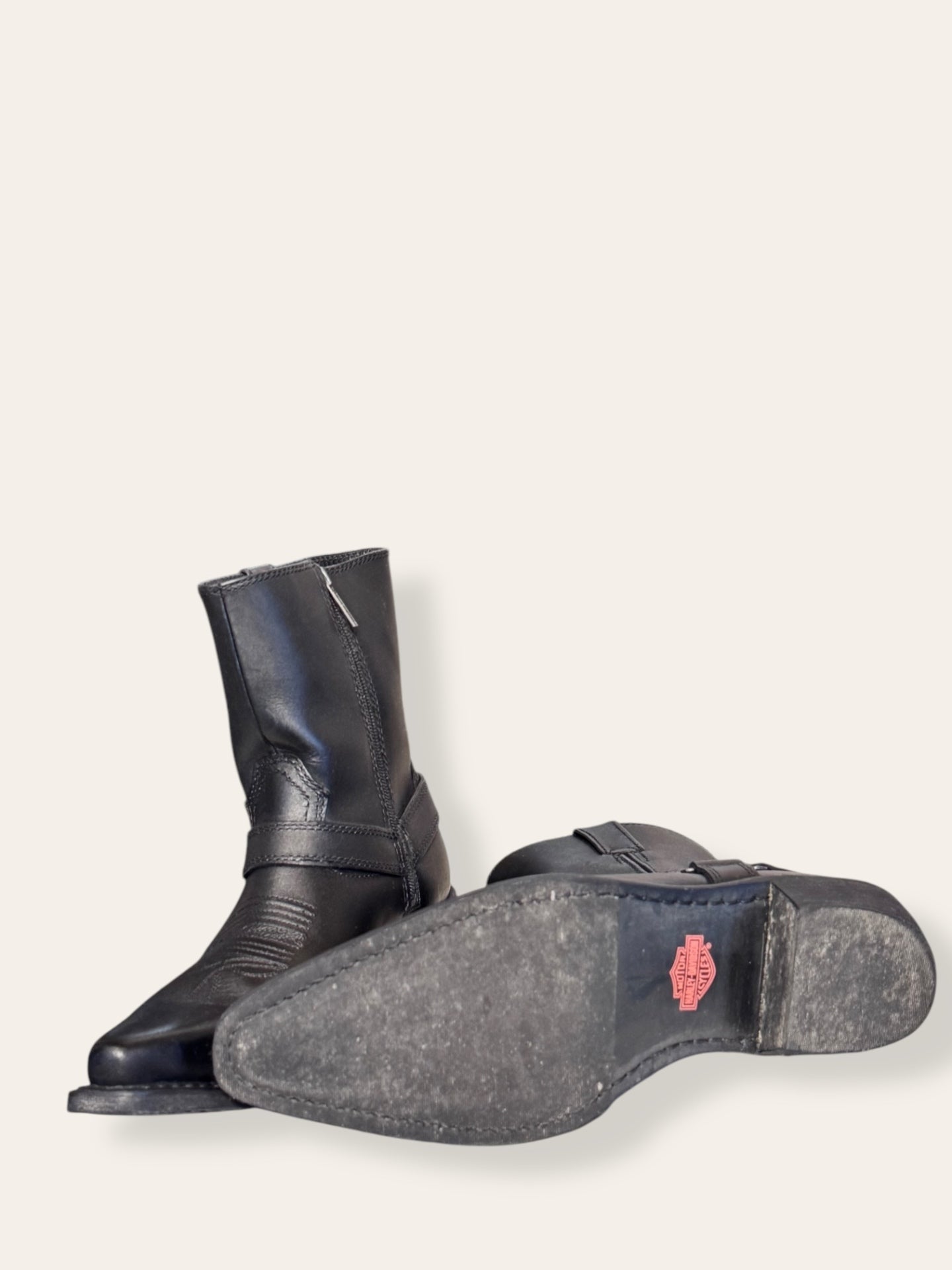 Harley Davidson black riding boot 10