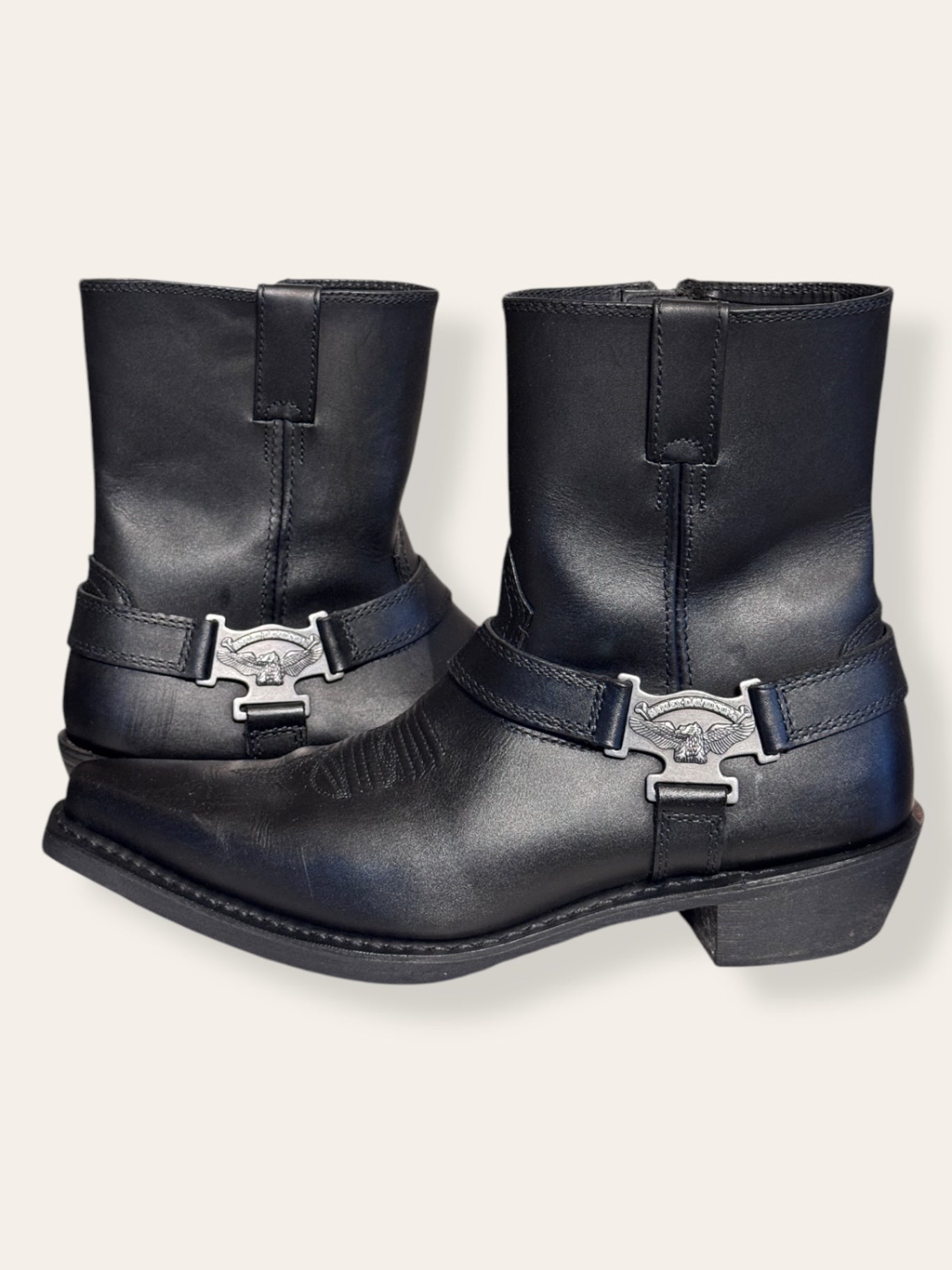 Harley Davidson black riding boot 10