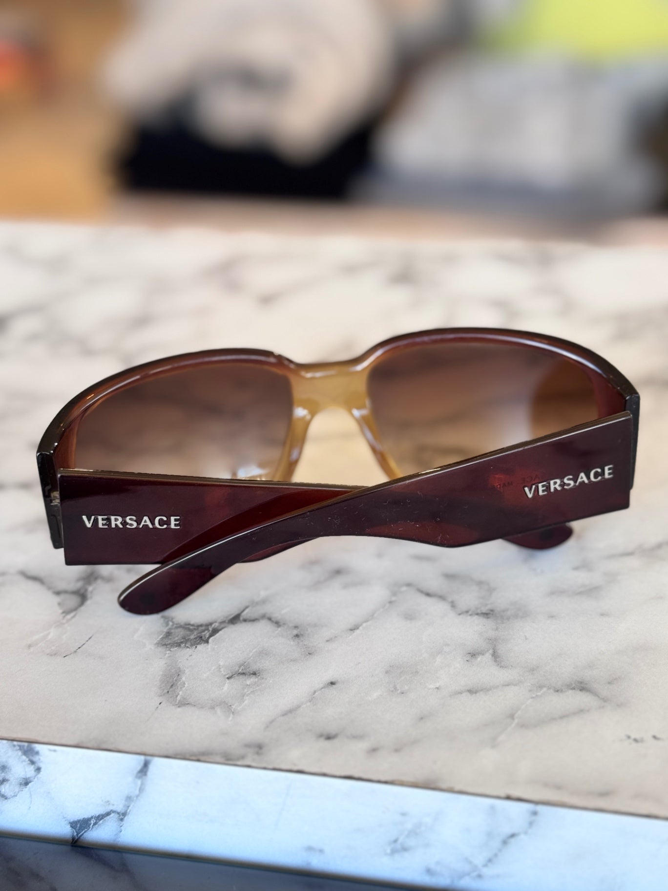 Versace Brown sunglasses with case