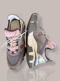 Salvatore Ferragamo Grey and pink sneakers 6