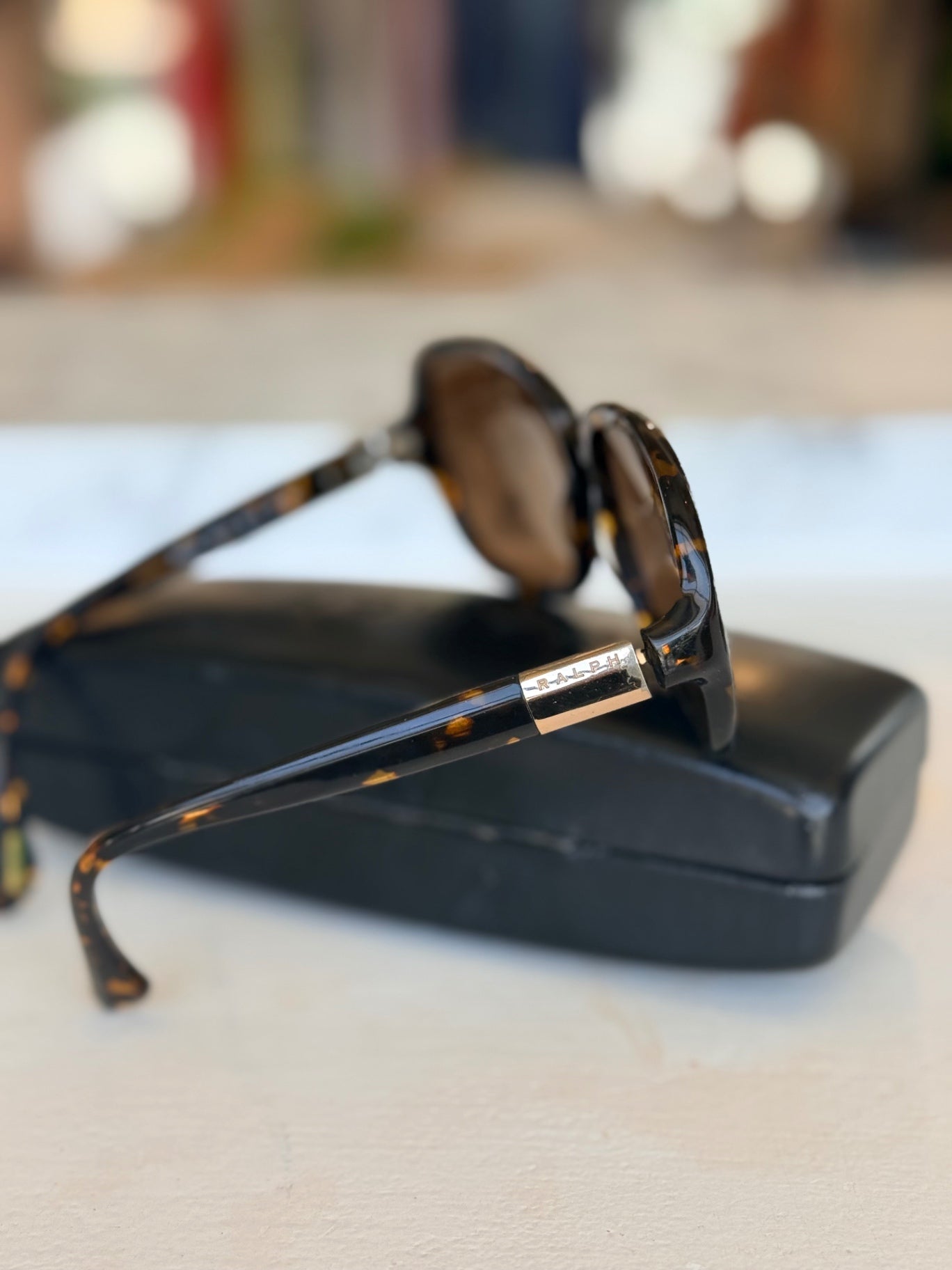 Ralph Lauren polarised sunnies in tortoise-shell 