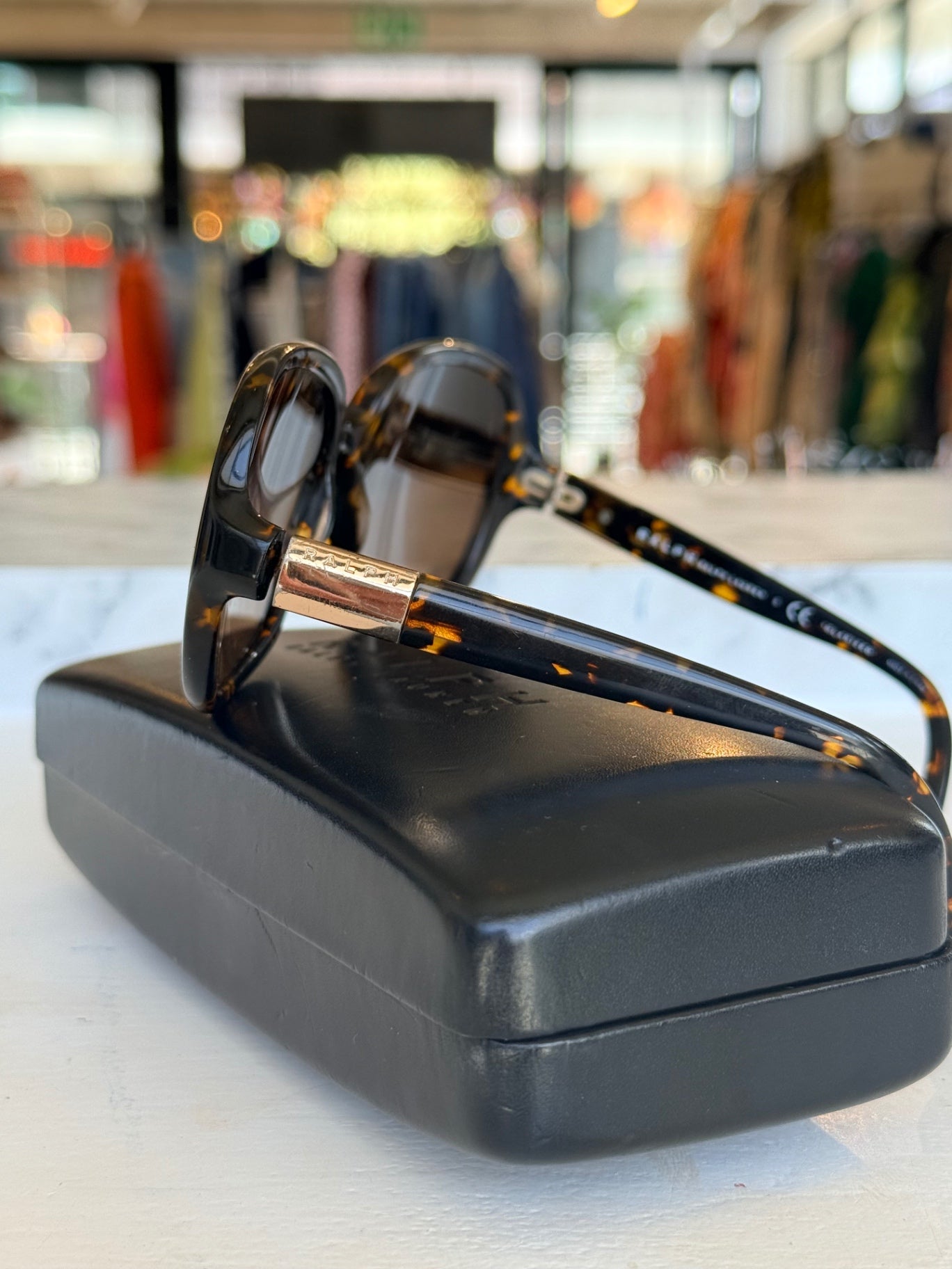 Ralph Lauren polarised sunnies in tortoise-shell 