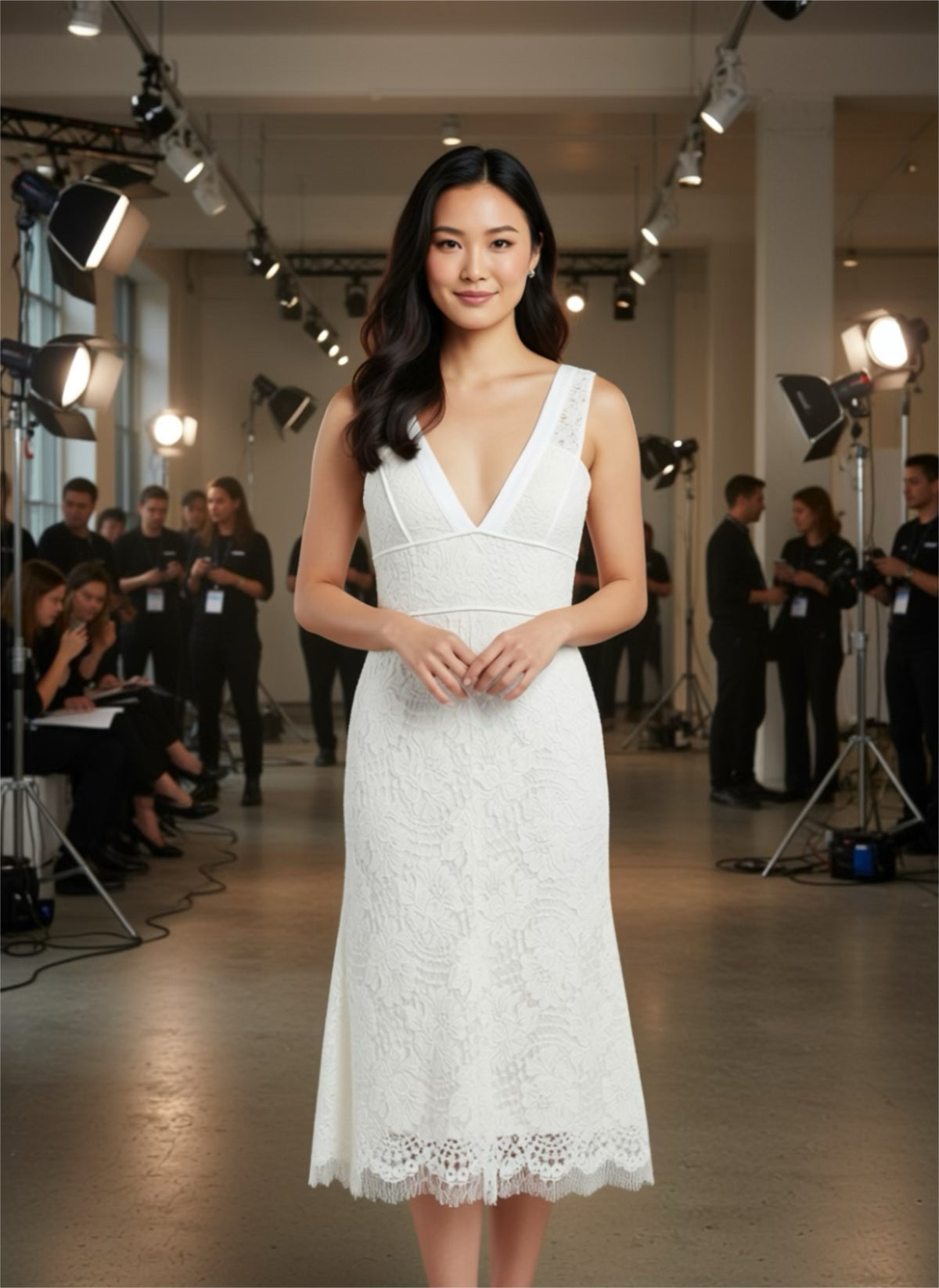 Victoria Beckham Cream lace dresses 10 RRP $499