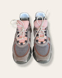 Salvatore Ferragamo Grey and pink sneakers 6
