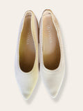 Vivaia cream Pointed-Toe Water Repellent Ballet Flats 8 (41)
