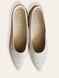 VIVAIA zebra pointy flats size 8.5 (41.5) With Box