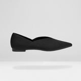 Vivaia black Pointed-toe V-Cut flats 8 (Box)