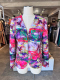 Joseph Ribkoff multicolour abstract print blazer 12 (RRP 2.6-3.5k)