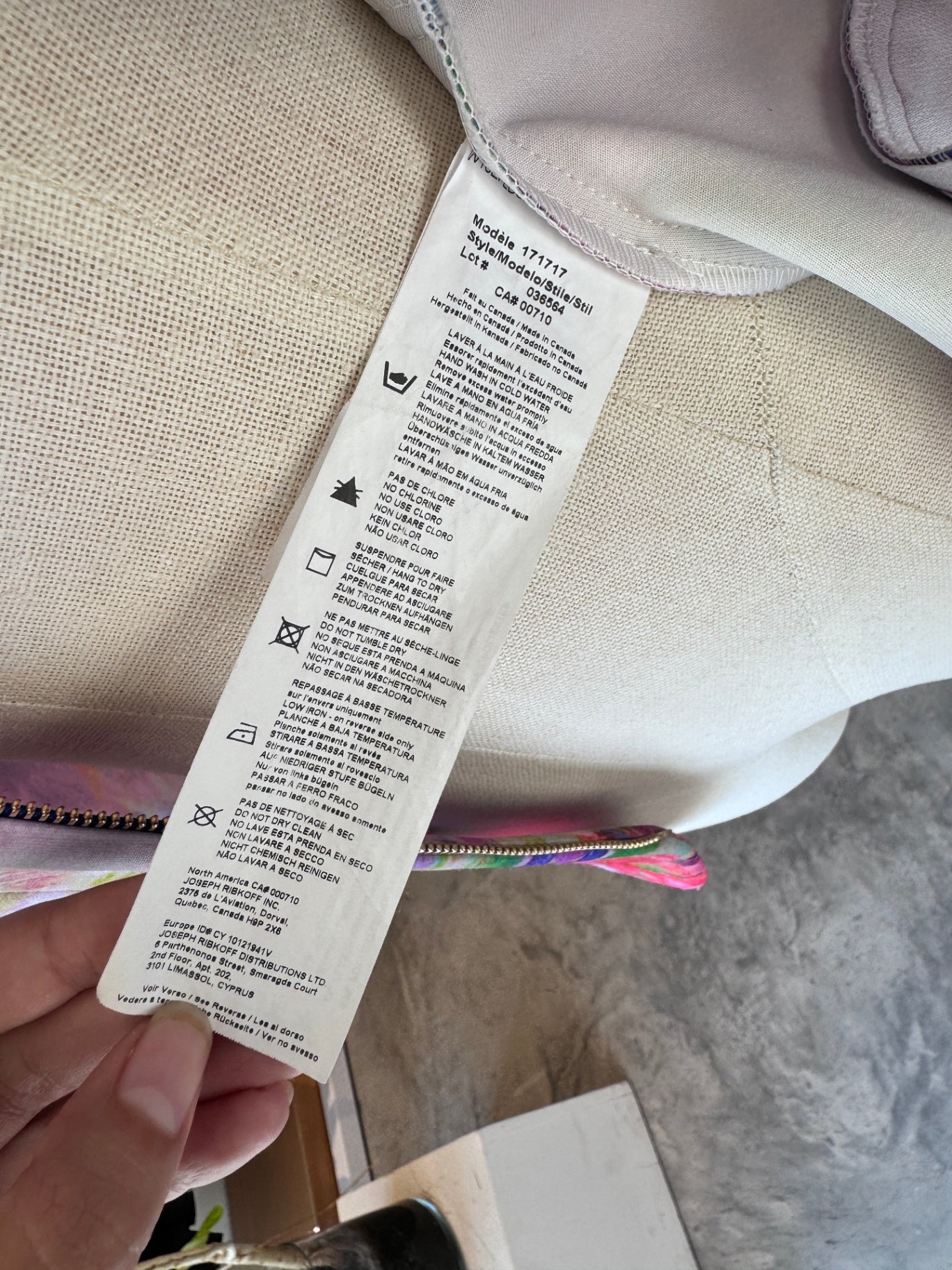 Joseph Ribkoff multicolour abstract print blazer 12 (RRP 2.6-3.5k)