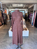 Free People animal print open back maxi dress 8 RRP R3,200