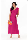 Brave + True pink linen dress M NEW with tag of R3,499
