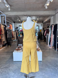 Asha Eleven mustard wide-leg linen pants S