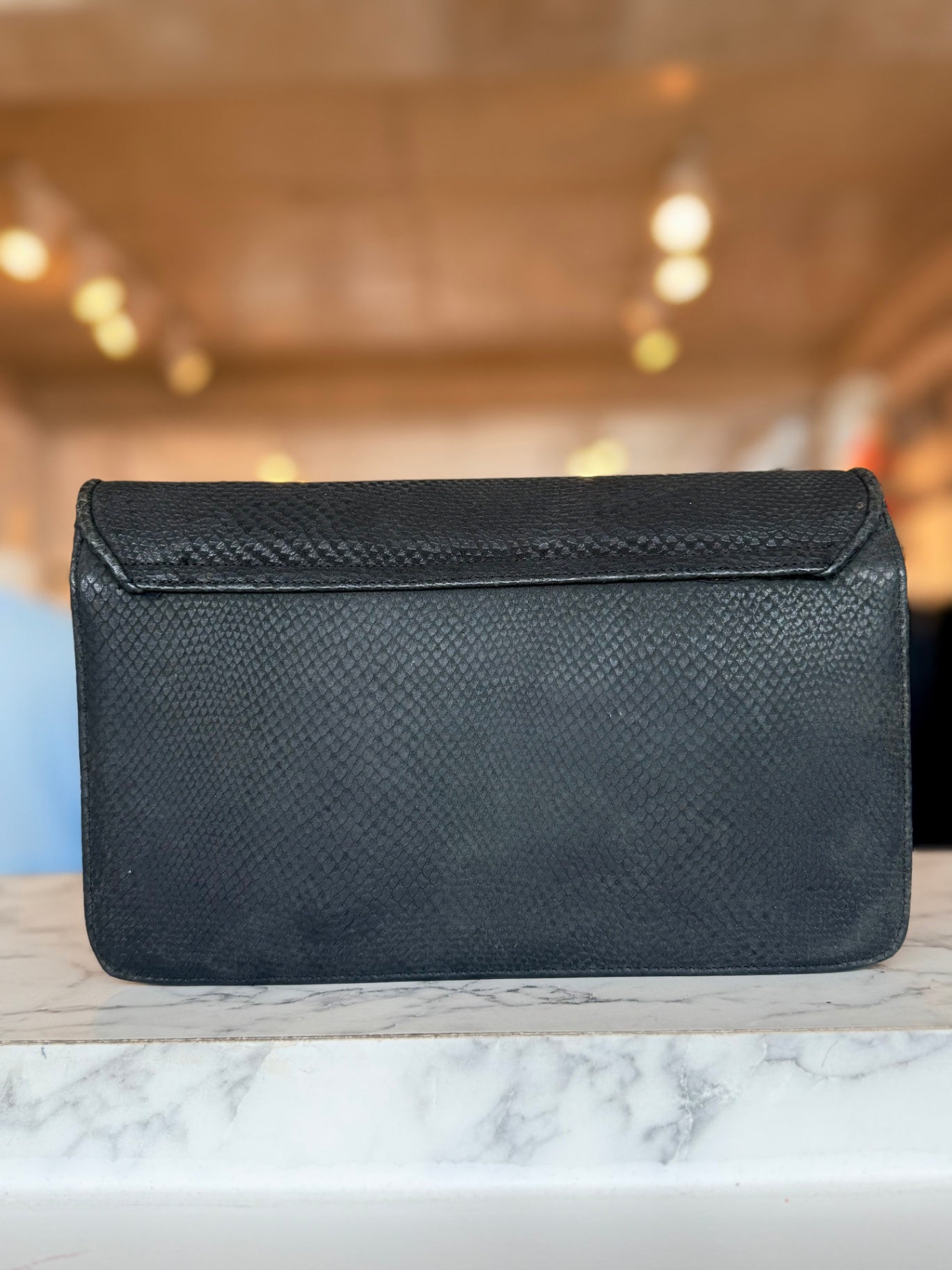 Bally black vintage clutch RRP 4K