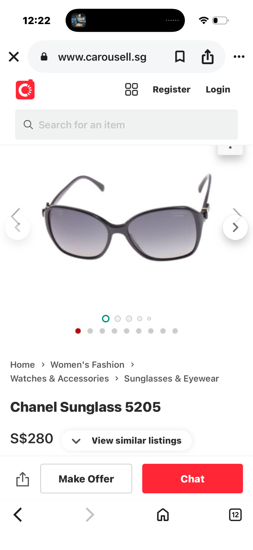 Chanel Classic 5205 sunglasses with case and box RRP 7500