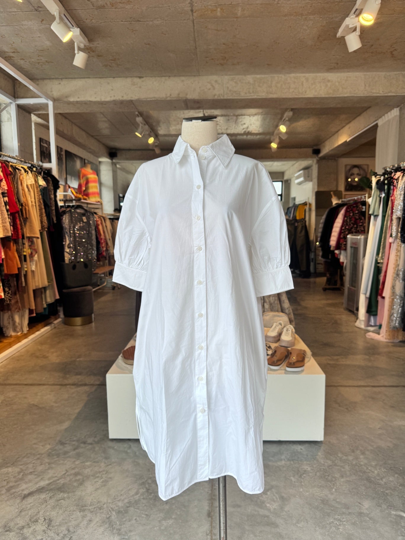COS White cotton shirt dress 38 RRP R1,800