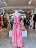 Anthropologie pink striped cotton jumpsuit S RRP R2,500