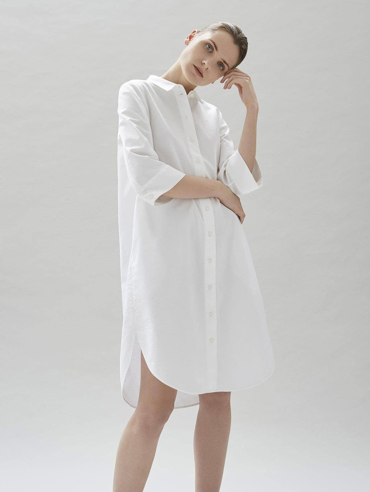 COS White cotton shirt dress 38 RRP R1,800