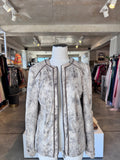 Isabell beige/brown patterened snakeskin jacket  12  RRP 2.2K