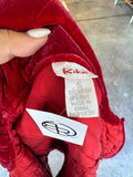Kiko red quilted velvet field jacket S RRP R2.5