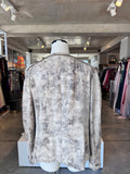 Isabell beige/brown patterened snakeskin jacket  12  RRP 2.2K