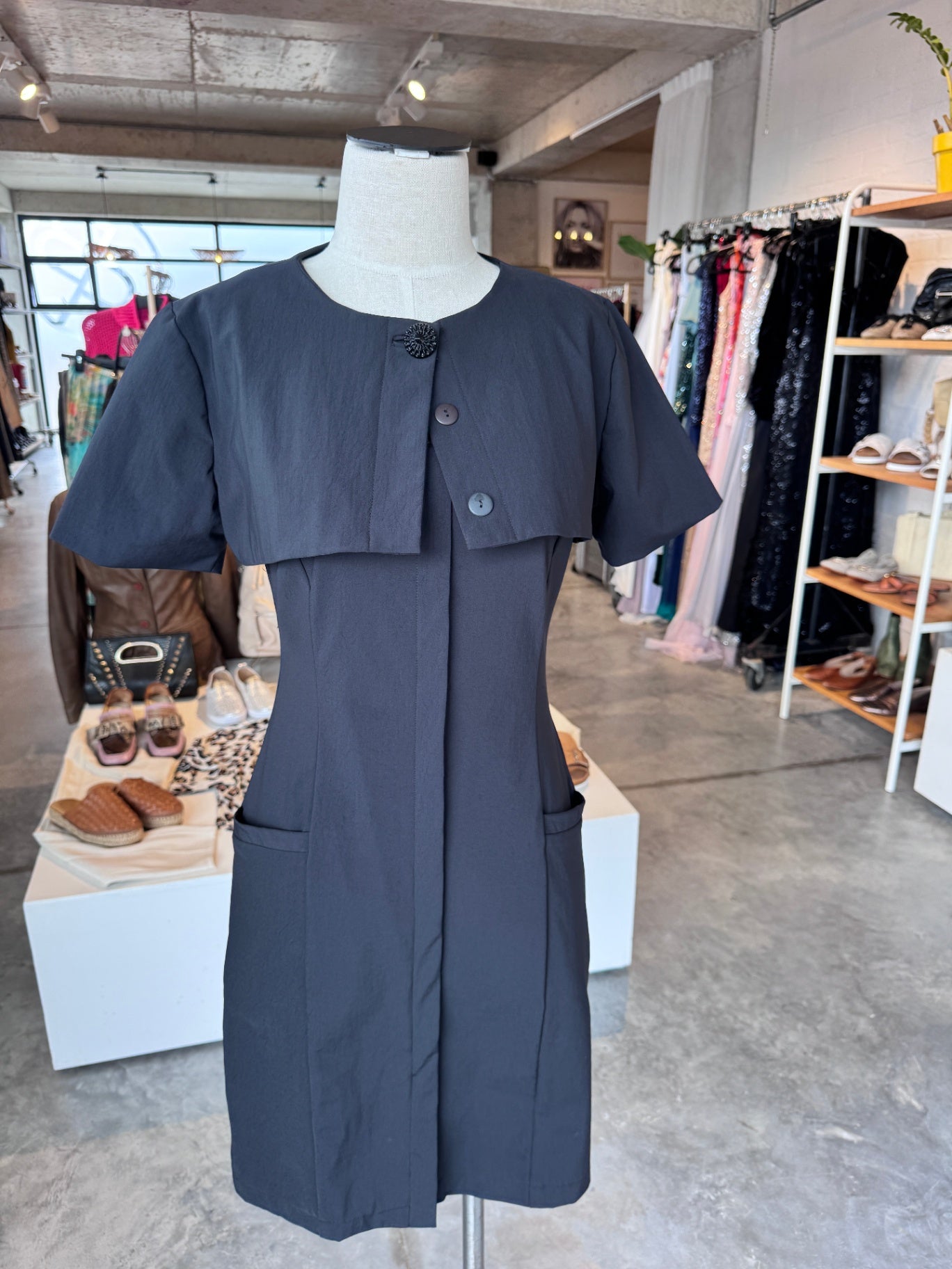 LVER black dress w cropped jacket Size 8-10 RRP $189