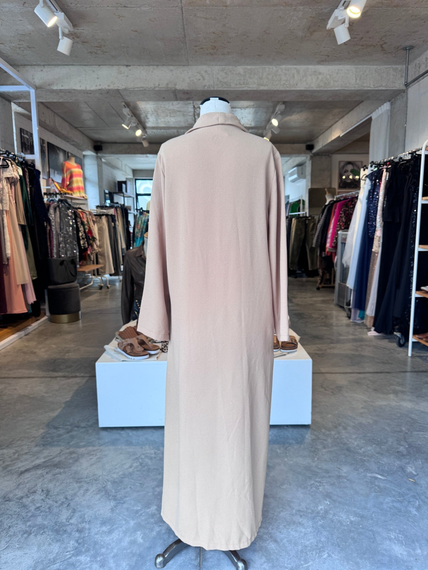 Never Fully Dressed Beige duster coat L RRP 2.2