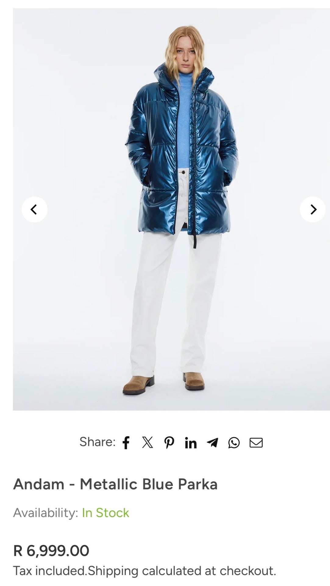 ANDAM green metallic jacket NEW RRP R6,999
