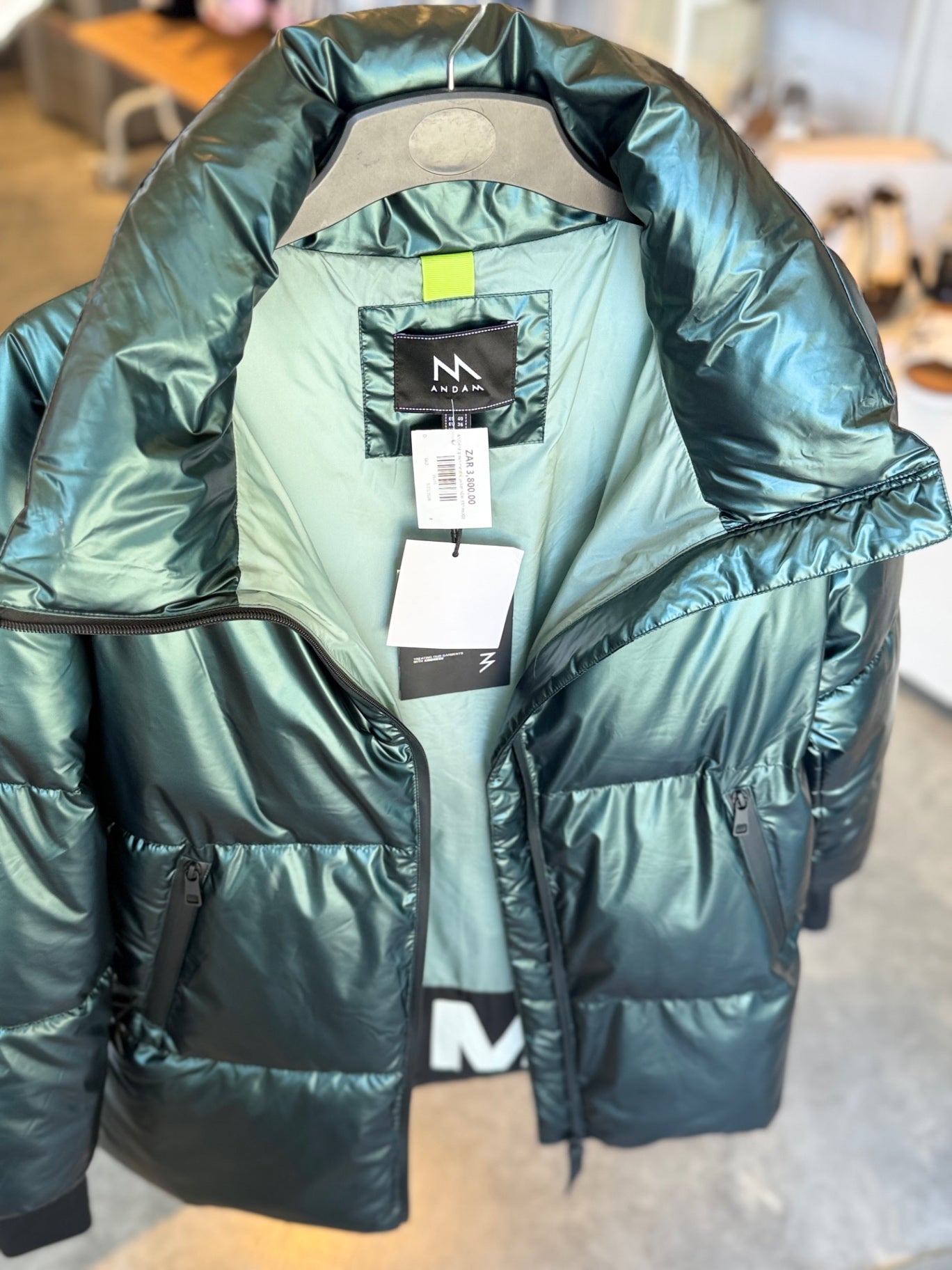 ANDAM green metallic jacket NEW RRP R6,999
