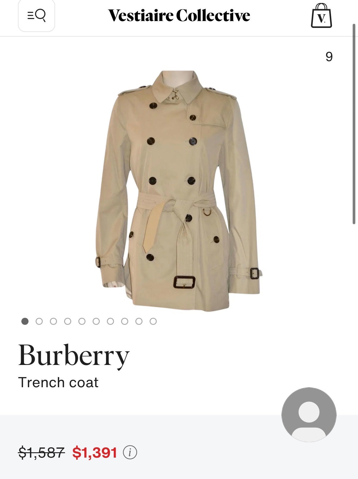 Burberry Kensington short double breasted jacket RRP R39,000