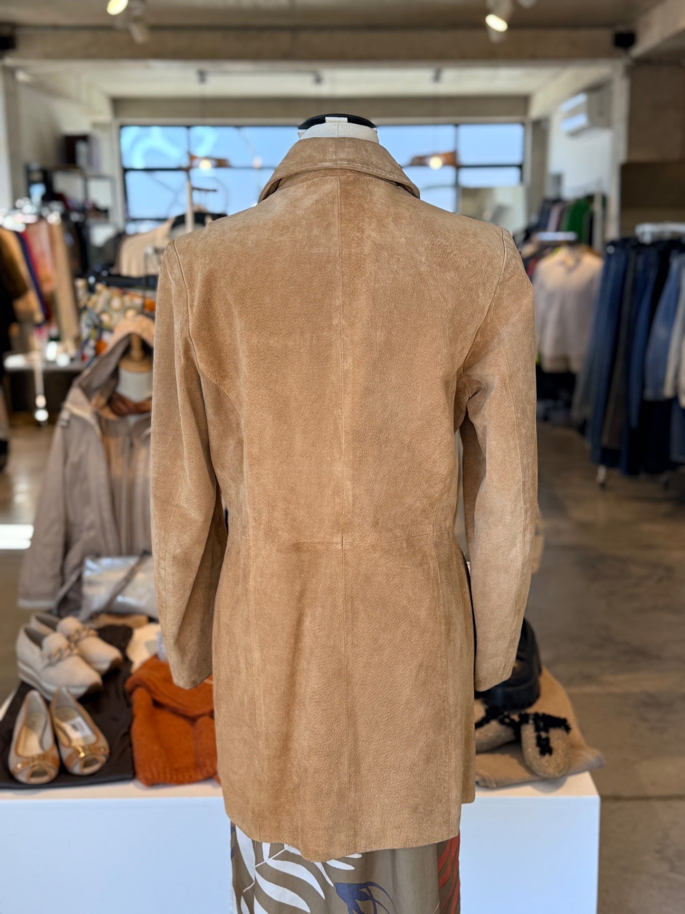 WW Genuine suede tan leather jacket M RRP 2.500 - 3.500