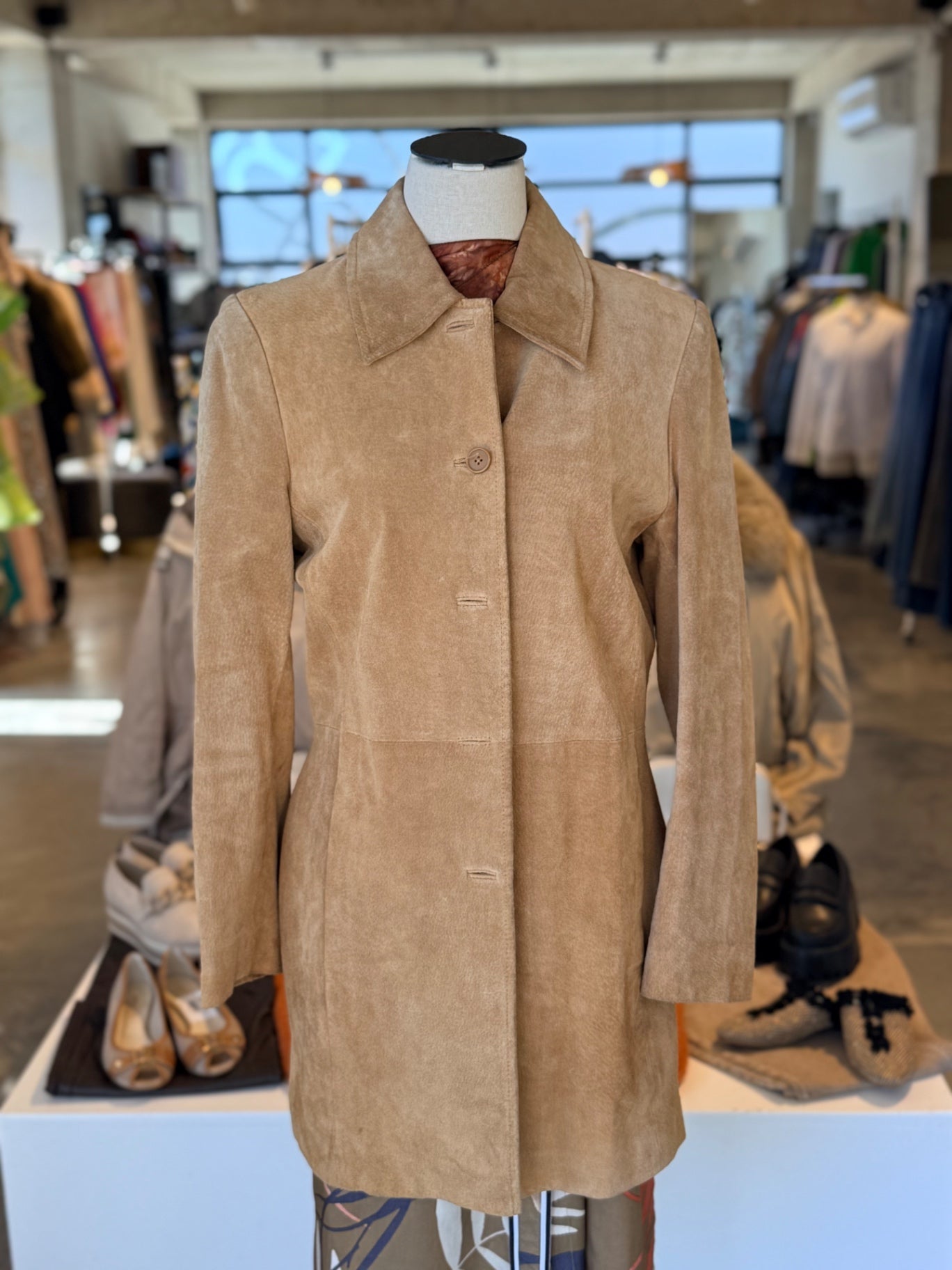WW Genuine suede tan leather jacket M RRP 2.500 - 3.500